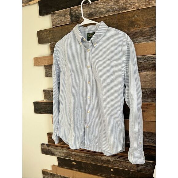 Jachs NY NWT Button Down Shirt Mens Blue Stripe long sleeve sz S - Picture 1 of 7